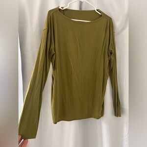 Lululemon Olive Green Long Sleeve Top